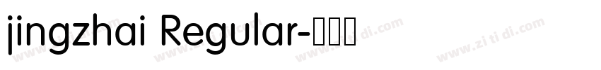 jingzhai Regular字体转换